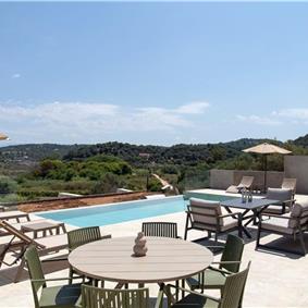  3 bedroom stone villa with pool & seaview, near Acharavi, sleeps 6